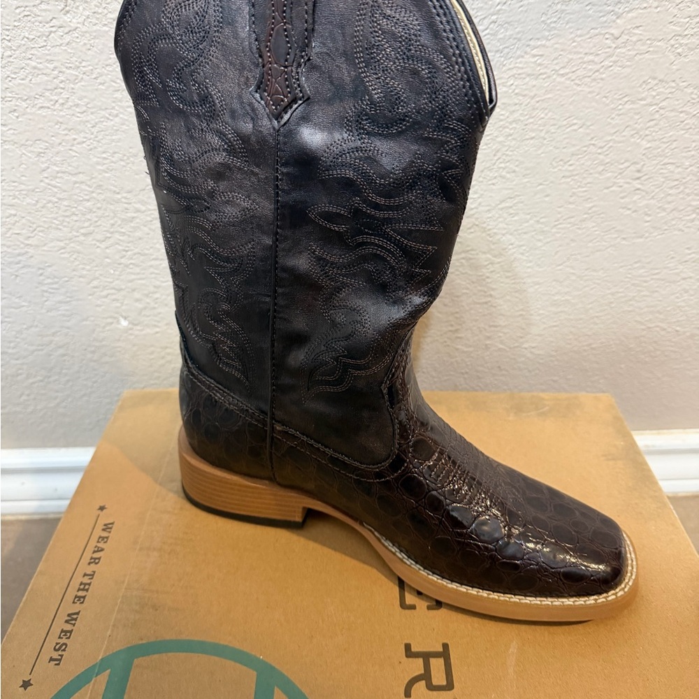 Roper Dark Brown Western Boots